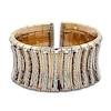 Thumbnail Image 1 of Italia D'Oro Diamond-Cut Cleopatra Concave Ring 14K Two-Tone Gold