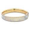 Thumbnail Image 2 of Italia D'Oro Diamond-Cut Concave Cleopatra Bracelet 14K Two-Tone Gold 7&quot;