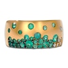 Thumbnail Image 2 of Le Vian Tramonto D'Oro Natural Emerald Ring 1/10 ct tw Diamonds 14K Honey Gold