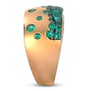 Thumbnail Image 3 of Le Vian Tramonto D'Oro Natural Emerald Ring 1/10 ct tw Diamonds 14K Honey Gold