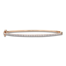 Shy Creation Diamond Bangle Bracelet 1/2 ct tw 14K Rose Gold SC55004038ZS