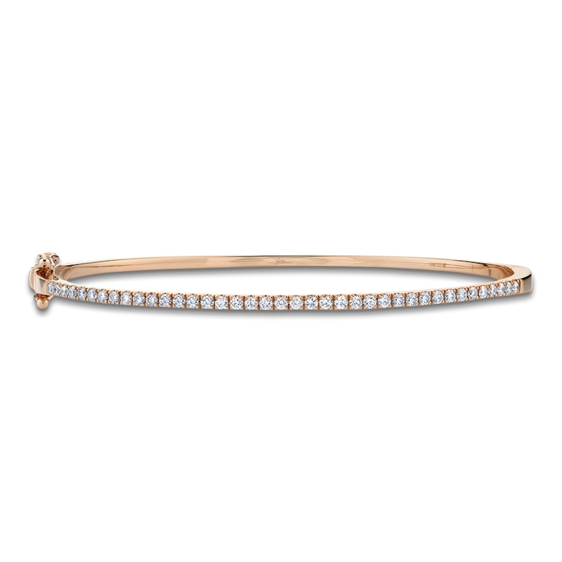 Main Image 1 of Shy Creation Diamond Bangle Bracelet 1/2 ct tw 14K Rose Gold SC55004038ZS