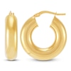 Thumbnail Image 3 of Tube Hoop Earrings 10K Yellow Gold 10mm