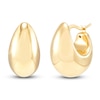 Thumbnail Image 2 of Chunky Round Hoop Earrings 14K Yellow Gold