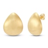 Thumbnail Image 2 of Italia D'Oro Hollow Domed Teardrop Stud Earrings 14K Yellow Gold