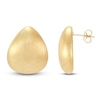 Thumbnail Image 3 of Italia D'Oro Hollow Domed Teardrop Stud Earrings 14K Yellow Gold