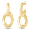 Thumbnail Image 2 of Twist Doorknocker Drop Earrings 14K Yellow Gold