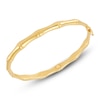 Thumbnail Image 0 of Italia D'Oro Bamboo Bangle Bracelet 14K Yellow Gold