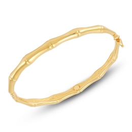 Italia D'Oro Bamboo Bangle Bracelet 14K Yellow Gold