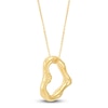 Thumbnail Image 1 of Italia D'Oro Bamboo Heart Necklace 14K Yellow Gold 18"