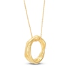 Thumbnail Image 1 of Italia D'Oro Bamboo Circle Necklace 14K Yellow Gold 18"