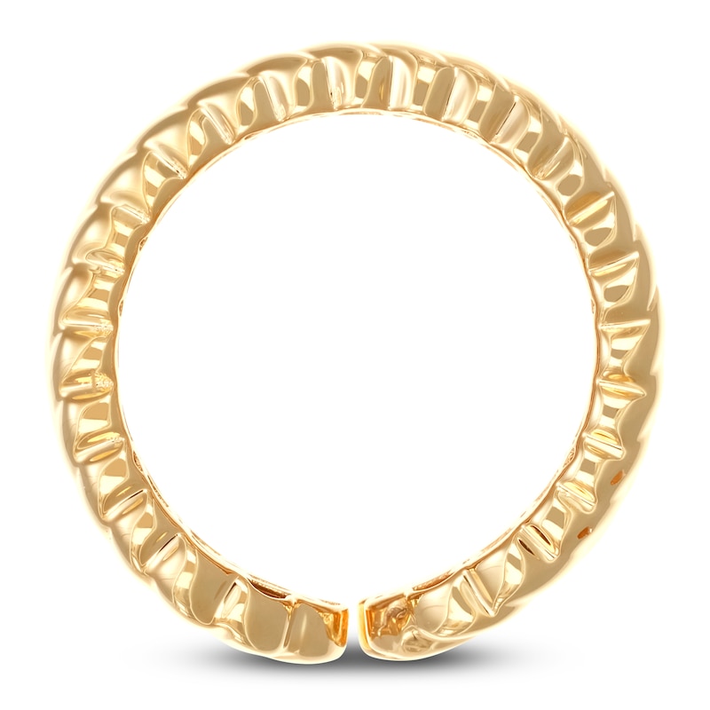 Main Image 4 of Italia D'Oro Two-Row Twist Cuff Ring 14K Yellow Gold