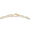 Thumbnail Image 2 of Engravable Disc Paperclip Chain Bracelet 14K Yellow Gold 7.25&quot;