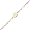 Thumbnail Image 3 of Engravable Disc Paperclip Chain Bracelet 14K Yellow Gold 7.25&quot;