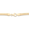 Thumbnail Image 2 of Italia D'Oro Graduated Stretch Omega Necklace 14K Yellow Gold 18&quot;