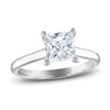 Thumbnail Image 1 of Lab-Created Diamond Solitaire Plus Engagement Ring 2 ct tw Princess Platinum (F/VS)