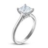 Thumbnail Image 2 of Lab-Created Diamond Solitaire Plus Engagement Ring 2 ct tw Princess Platinum (F/VS)