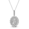 Thumbnail Image 2 of Diamond Zodiac Virgo Medallion Necklace 1/3 ct tw Sterling Silver 18&quot;