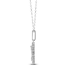 Thumbnail Image 3 of Diamond Zodiac Virgo Medallion Necklace 1/3 ct tw Sterling Silver 18&quot;