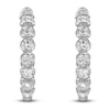 Thumbnail Image 1 of Blue Nile X Jared Diamond Inside-Out Hoop Earrings 2 ct tw 14K White Gold