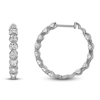 Thumbnail Image 3 of Blue Nile X Jared Diamond Inside-Out Hoop Earrings 2 ct tw 14K White Gold