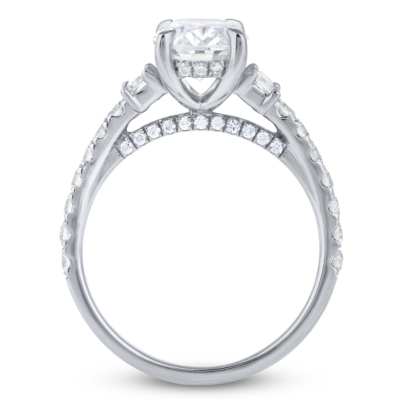 Main Image 2 of Brilliant Moments Oval-Cut Diamond Engagement Ring 2-3/4 ct tw 14K White Gold