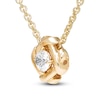 Thumbnail Image 2 of Unspoken Diamond Solitaire Necklace 1/4 ct tw 14K Yellow Gold 18&quot; (I1/I)