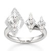 Thumbnail Image 1 of J'Lure Lozenge Step-Cut Lab-Created Diamond Engagement Ring 2-1/4 ct tw 18K White Gold