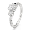 Thumbnail Image 4 of J'Lure Radiant Brilliant-Cut Lab-Created Diamond Engagement Ring 2 ct tw 18K White Gold