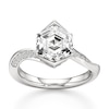 Thumbnail Image 1 of J'Lure Hexagon Step-Cut Lab-Created Diamond Bypass Engagement Ring 3-1/4 ct tw 18K White Gold