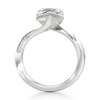 Thumbnail Image 2 of J'Lure Hexagon Step-Cut Lab-Created Diamond Bypass Engagement Ring 3-1/4 ct tw 18K White Gold