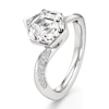 Thumbnail Image 4 of J'Lure Hexagon Step-Cut Lab-Created Diamond Bypass Engagement Ring 3-1/4 ct tw 18K White Gold