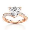 Thumbnail Image 1 of J'Lure Trillion Curved Brilliant-Cut Lab-Created Diamond Bypass Engagement Ring 3-1/5 ct tw 18K Rose Gold