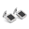 Thumbnail Image 2 of Baraka Men's Carbon Fiber Cufflinks Stainless Steel & 18K Rose Gold