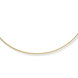 Adjustable Solid Wheat Chain 14K Yellow Gold 16&quot; - 26&quot; Length 1.8mm
