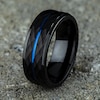 Thumbnail Image 3 of Line Wedding Band Black Cobalt 8.0mm