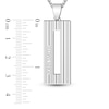 Thumbnail Image 2 of Men's Engravable Pendant Necklace Sterling Silver 22&quot;