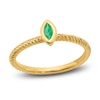 Thumbnail Image 1 of Natural Emerald Bezel Ring 14K Yellow Gold