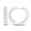 Thumbnail Image 2 of Diamond Hoop Earrings 1/2 ct tw Round 14K White Gold