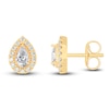 Thumbnail Image 1 of Diamond Earrings 5/8 ct tw Pear/Round 14K Yellow Gold