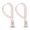 Thumbnail Image 2 of Diamond Drop Earrings 3/8 ct tw Pear/Round 14K Rose Gold