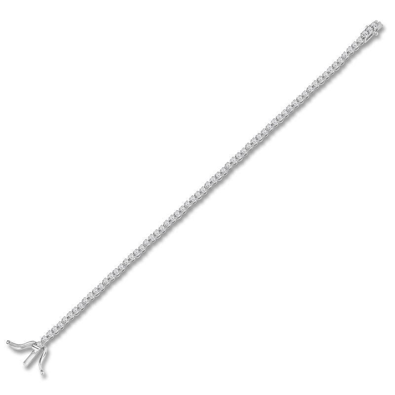 Main Image 3 of Lab-Created Diamond Tennis Bracelet 1-1/2 ct tw 14K White Gold 7&quot;