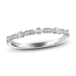 Diamond Stackable Anniversary Band 1/10 ct tw 14K White Gold