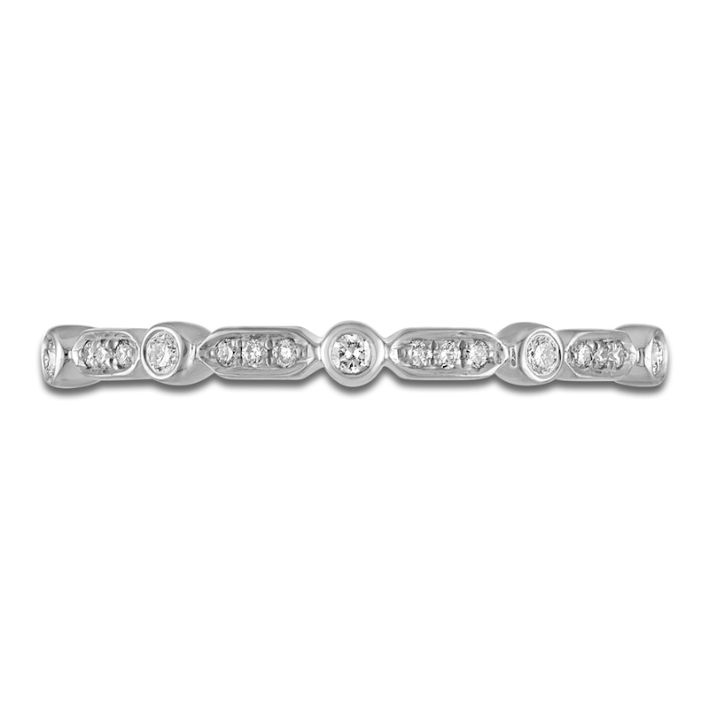 Main Image 3 of Diamond Stackable Anniversary Band 1/10 ct tw 14K White Gold