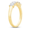 Thumbnail Image 2 of Emerald-Cut 5-Stone Diamond Anniversary Band 7/8 ct tw 14K Yellow Gold