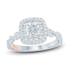 Thumbnail Image 1 of Pnina Tornai Cushion & Round-Cut Diamond Engagement Ring 1-1/8 ct tw Platinum