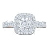 Thumbnail Image 3 of Pnina Tornai Cushion & Round-Cut Diamond Engagement Ring 1-1/8 ct tw Platinum