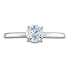 Thumbnail Image 2 of Certified Round Diamond Solitaire Engagement Ring 3/4 ct tw 14K White Gold (I/I1)