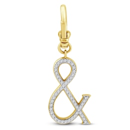 Charm'd by Lulu Frost Diamond Ampersand Charm 1/5 ct tw 10K Yellow Gold