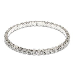 ZYDO Diamond Stretch Bracelet 2-7/8 ct tw 18K White Gold 6.5&quot;